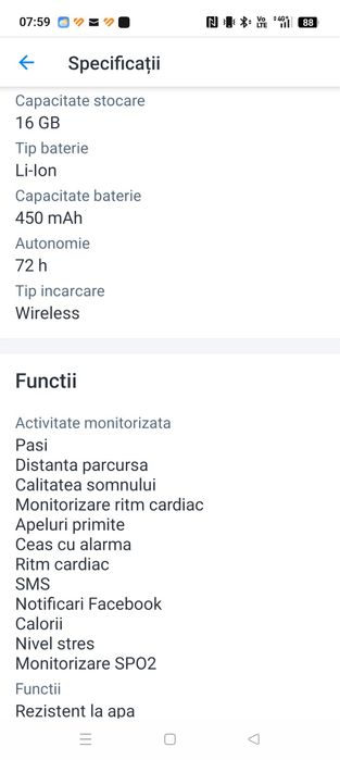 Smartwatch Huawei Watch 3, 46 mm