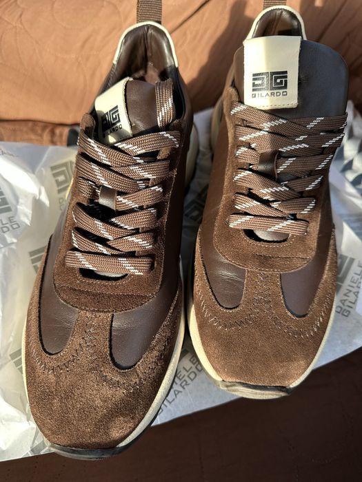 Чисто нови естествена кожа дамски кафяви