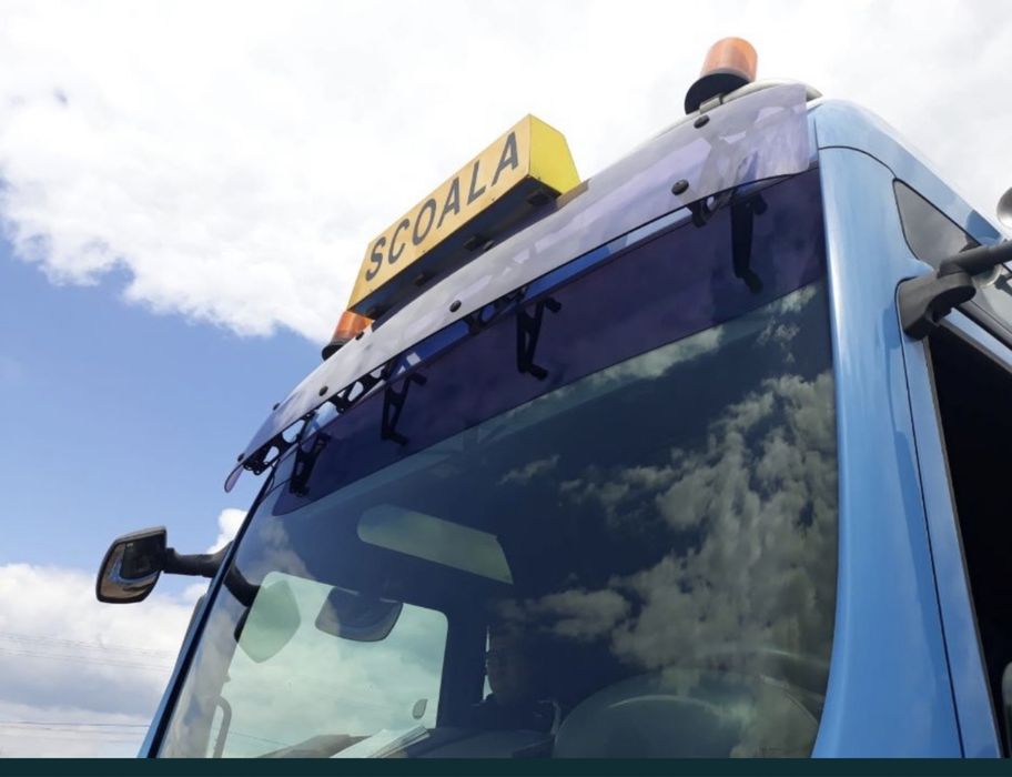Caseta lampa pentru camion scoala de soferi, Logoprint