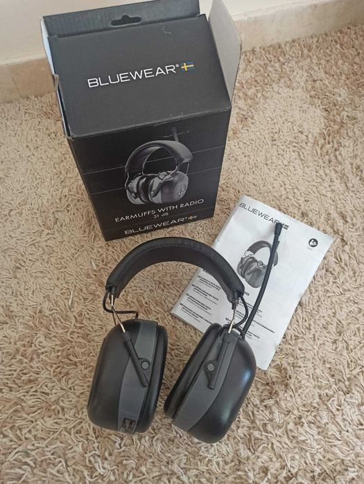 Слушалки за защита/шумоизолиращи с FM радио, Bluewear (Швеция), 31 dB, Hi-Fi, регулируеми