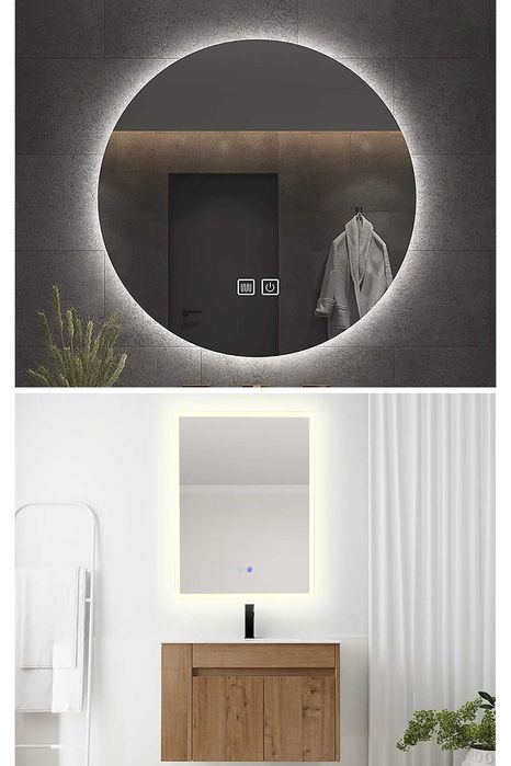 Огледала за баня с LED осветление и функция против изпотяване
