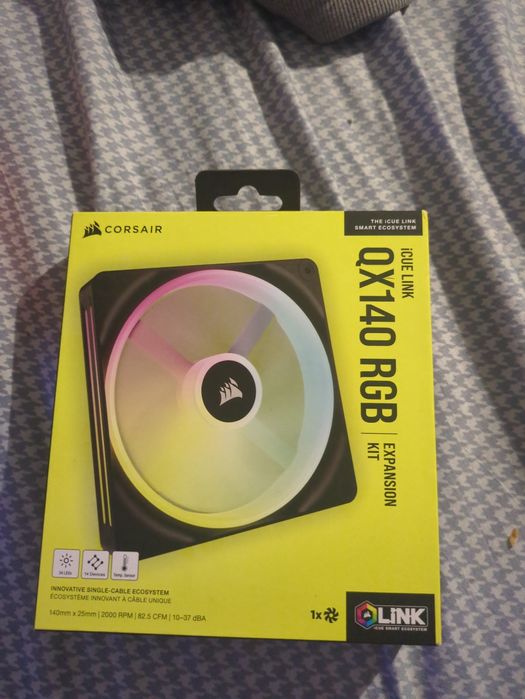 Ventilator Corsair iCUE LINK QX140 RGB Magnetic Dome, Expansion Kit, 1