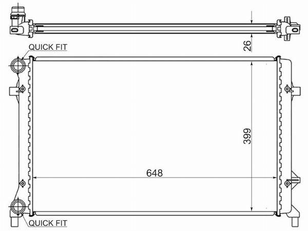 Радиатор  Skoda Yeti