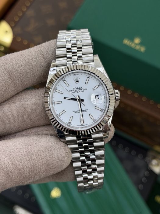 Rolex Date-Just 41mm White Dial