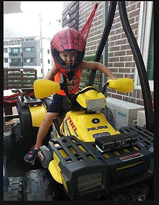 Детска каска очила за мотокрос тротинетка велосипед колело Спайдърмен