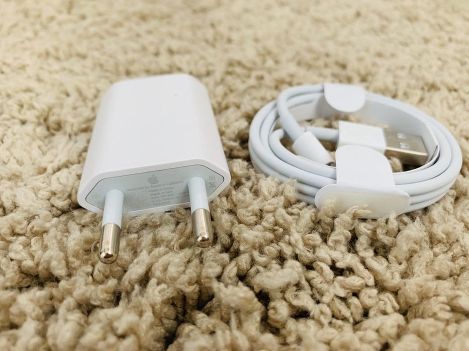 Iphone - Incarcator /Adaptor Priza 1A + Cablu Usb 1M Nou