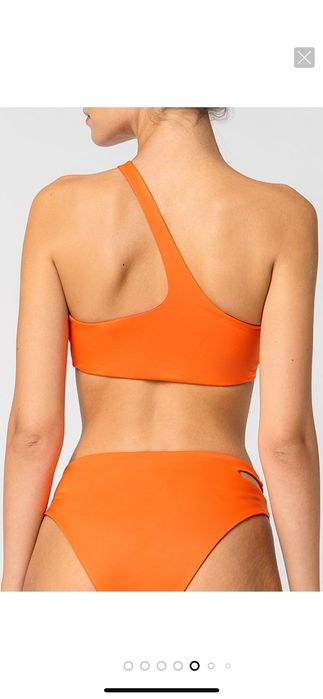 Двулицев бански от 2 части в розово и оранжево