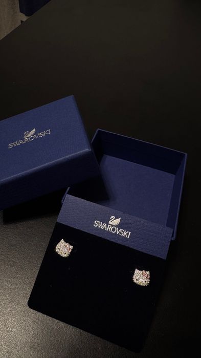 Swarovski обеци Hello kitty
