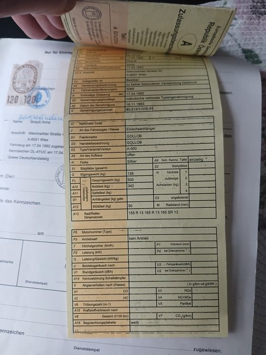 Vând remorca în stare bună de funcționare