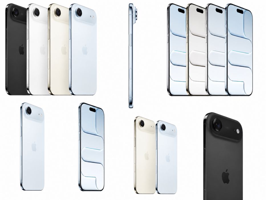 Apple iPhone Air 256GB Space Black, Cloud White, Light Gold, Sky Blue.