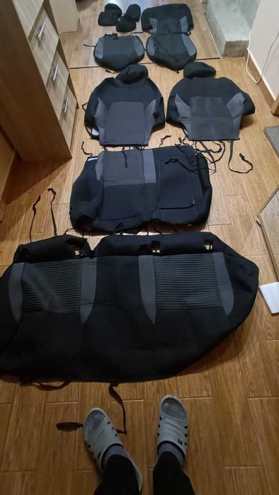 Huse scaune auto 12 piese cu snur - Nissan qashqai j11 2021