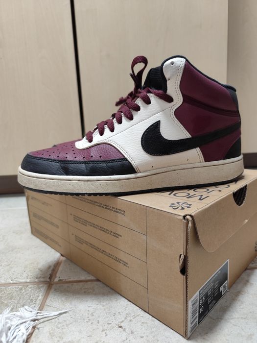 Високи кожени кецове Nike court vision mid nn