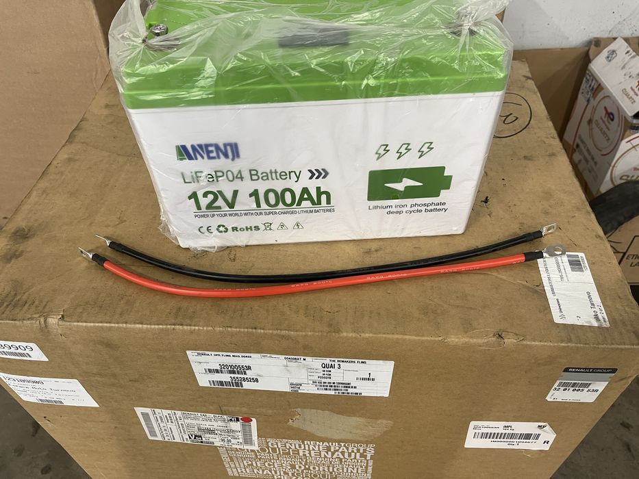 LIFEPO4 100AH  Тягов акумолатор потходящ за каравани соларни системи