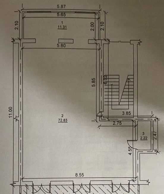 Продаётся коммерческое  помещение 144м2 в Яаккасарайском районе
