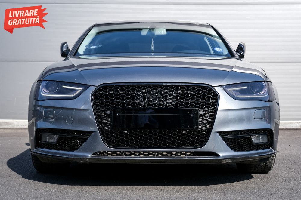 Grila Centrala AUDI A4 B8 Facelift (2012-2015) RS Design Negru Lucios