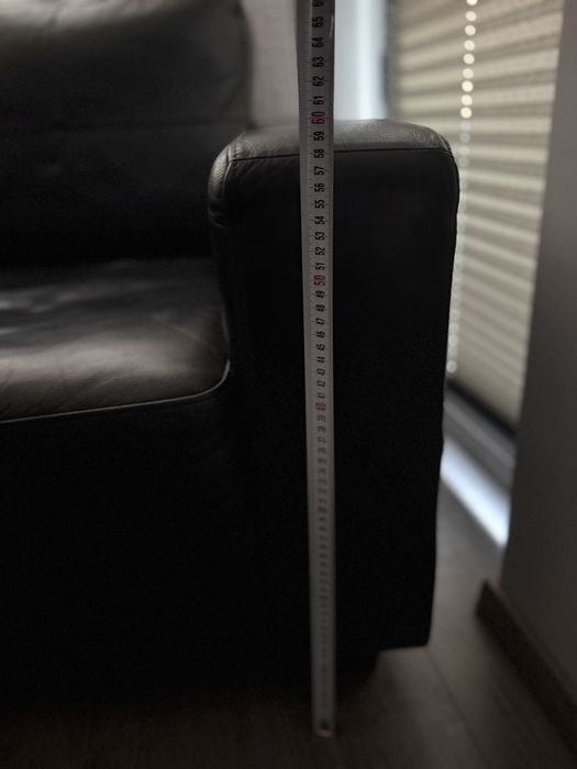 Кожен фотьойл - черен