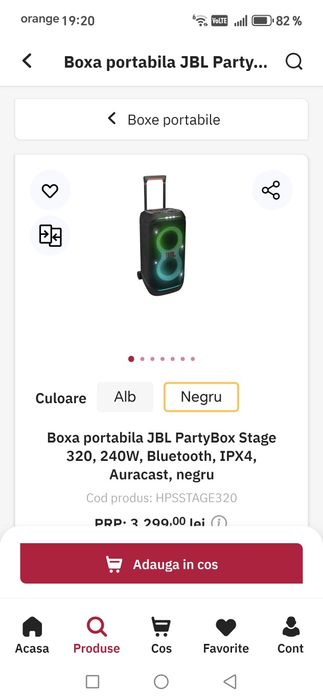 Jbl partybox Stage 320 240W