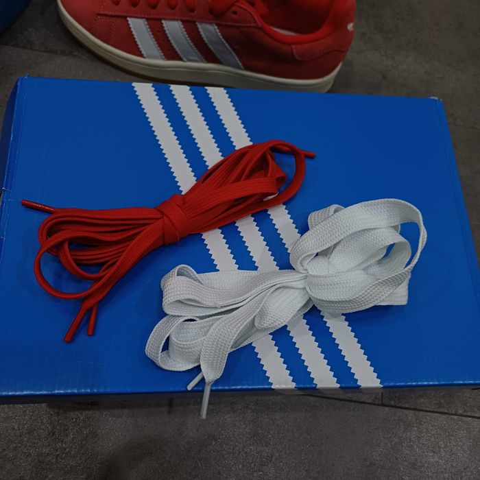 Нови Маратонки Adidas Campus 00s Червени естествен велур 42 размер