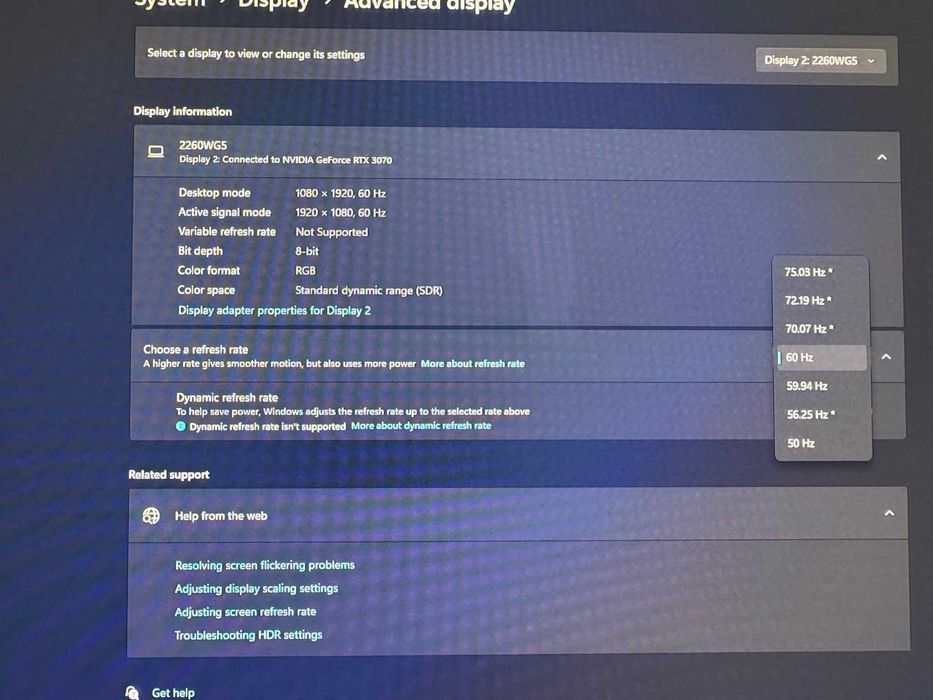 Monitor Gaming AOC G2260VWQ6, 21.5, 75Hz, 1ms, FreeSync