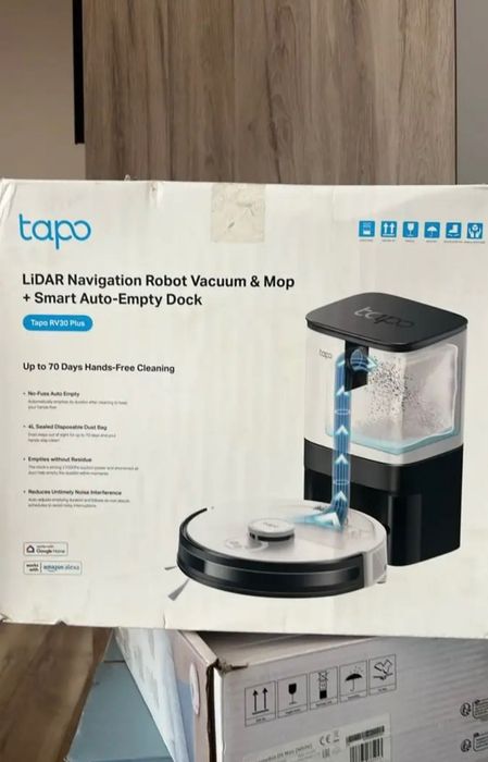 Робот пылесос Tp-Link Tapo RV30 Plus белый