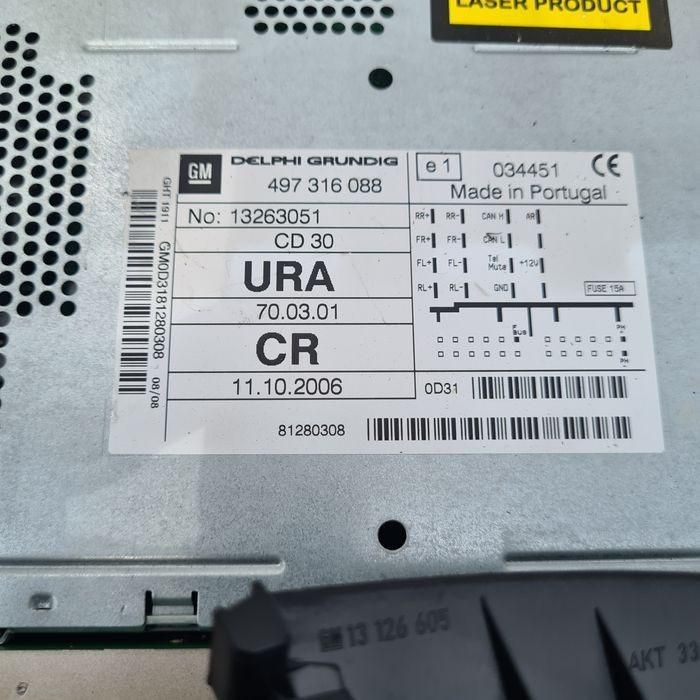 Radio Cd30 cu ecran Opel Zafira B