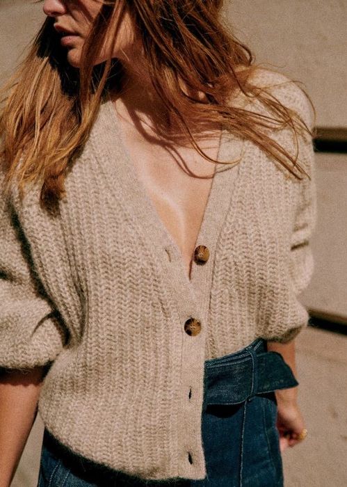Sezane вълнени жилетки,пуловер и ризи