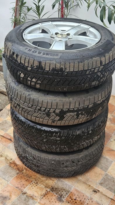 Джанти 17" 5х114 и гуми 215 65 17 - 4бр. зимни гуми Continental Winter