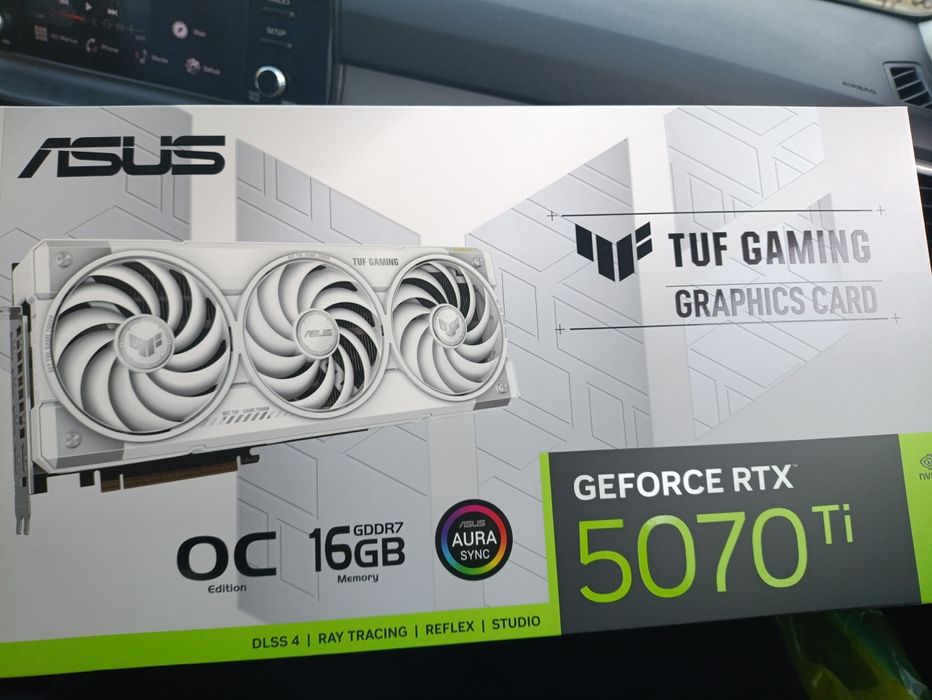 Asus TUF RTX 5070 Ti 16Gb White | Белая видеокарта