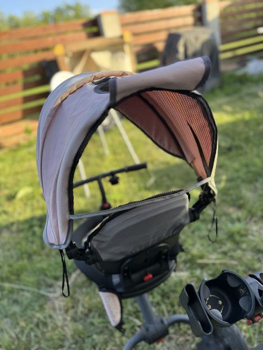 Tricicletă pentru copii cu mâner parental și copertină