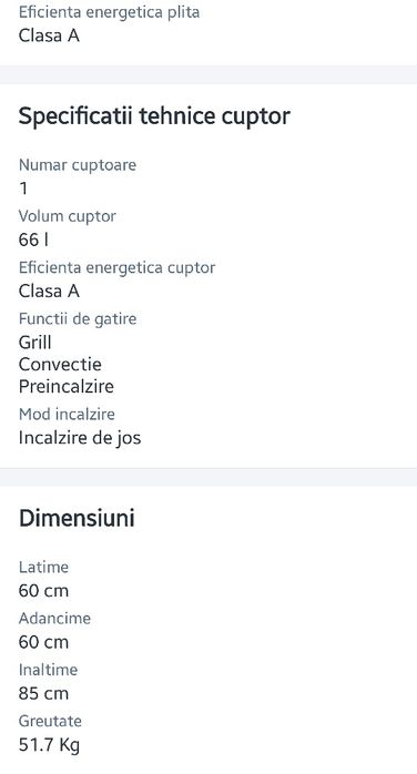 Aragaz si cuptor BEKO