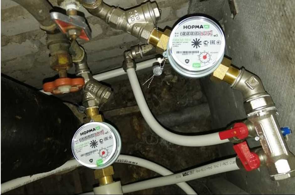 Установка счетчиков контроля жидкости