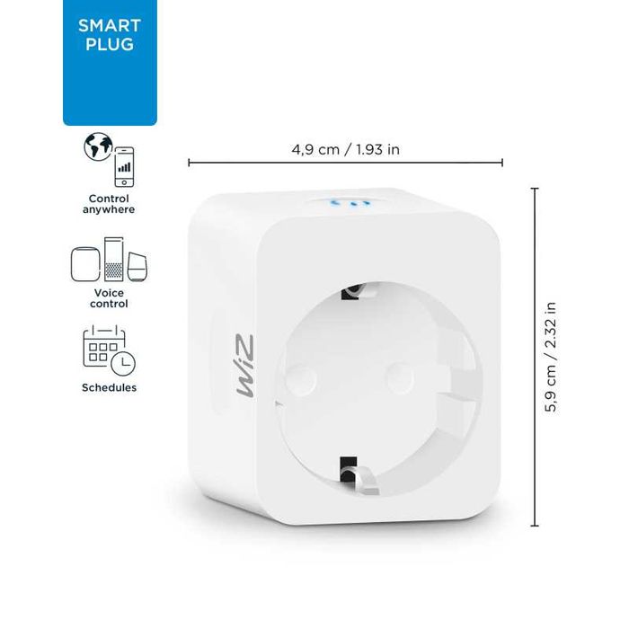 НОВ Смарт Контакт WIZ Philips Smart Plug, Умен Адаптер