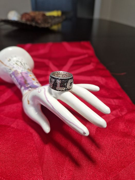 Много красив дамски сребърен пръстен BULGARI