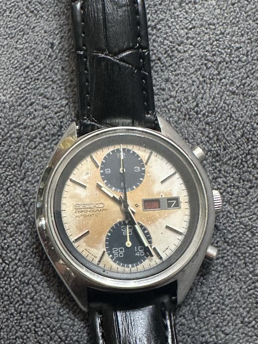 Vand Cronograf Automatic Seiko” Baby Panda” 6138-8000-Piesa Vintage(Octombrie 1971)