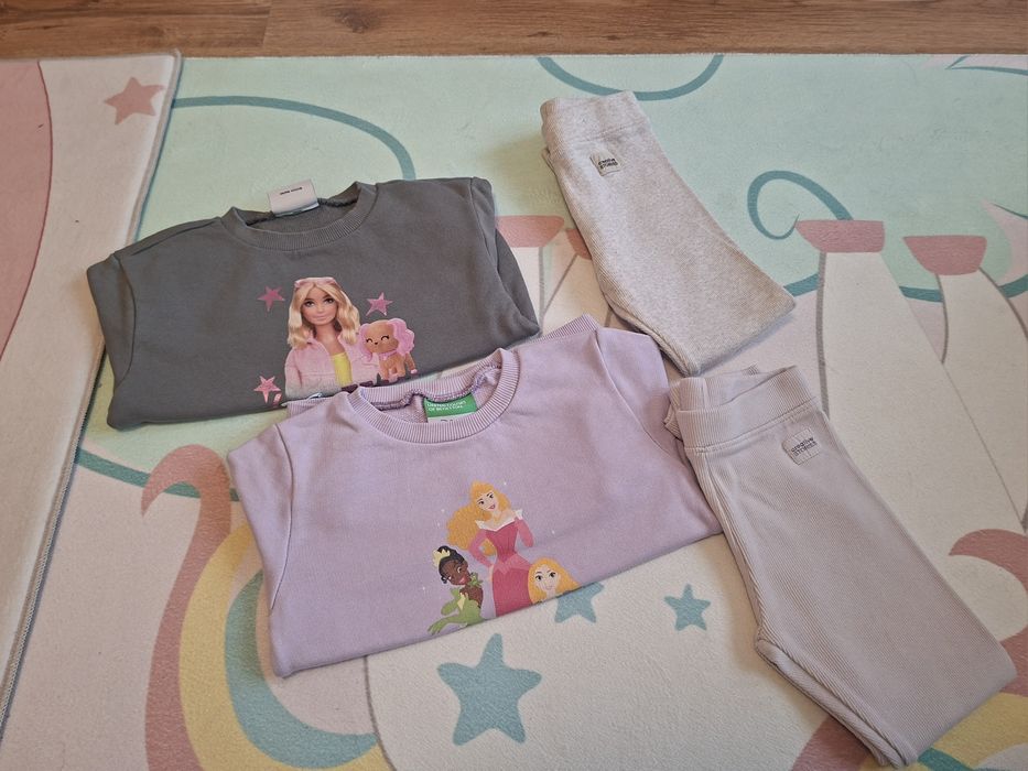 Детски дрехи лот от 3 комплекта Benetton, Zara 104 размер