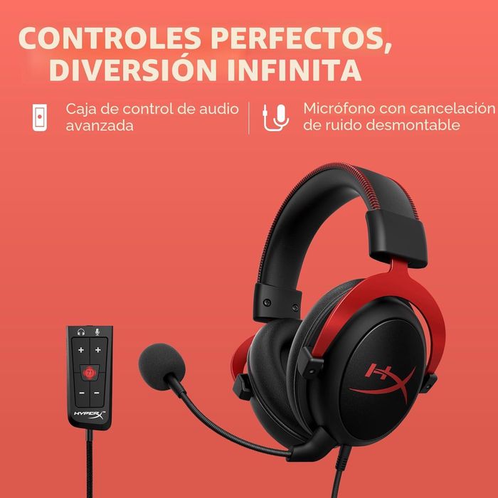 Casti Gaming HyperX Cloud II Red,7.1 surround, multiplatforma, sigilat