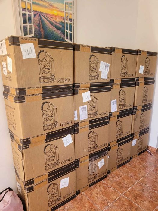 Moving head Beam 7R 230W 2025 led ring prisma efect lumini DJ formatie