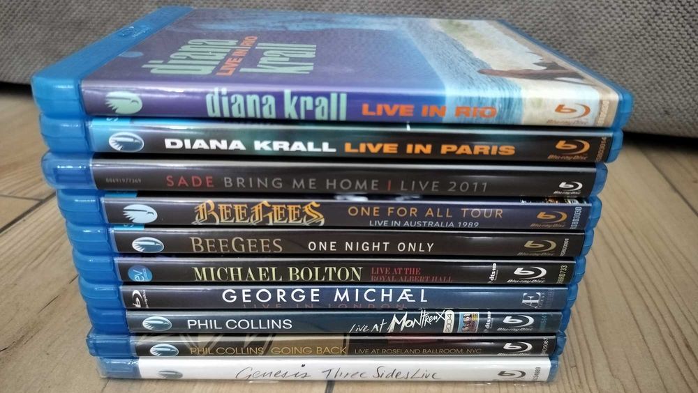 Lot Blu-ray Diana Krall Sade Michael Bolton Phil Collins Genesis etc