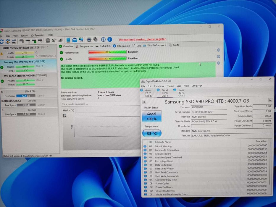 vand ssd samsung nvme m2 990 pro 4tb nou 0 ore bulk pciex 4.0/sn850x