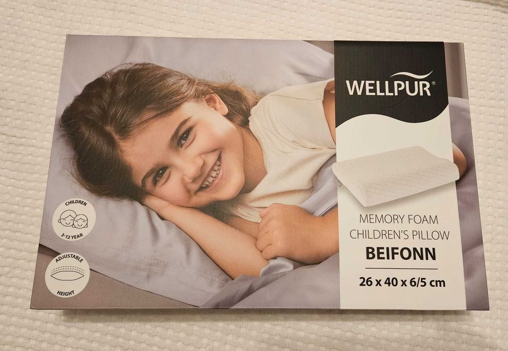 Perna premium copii cu spuma cu memorie WELLPUR BEIFONN - NOUA