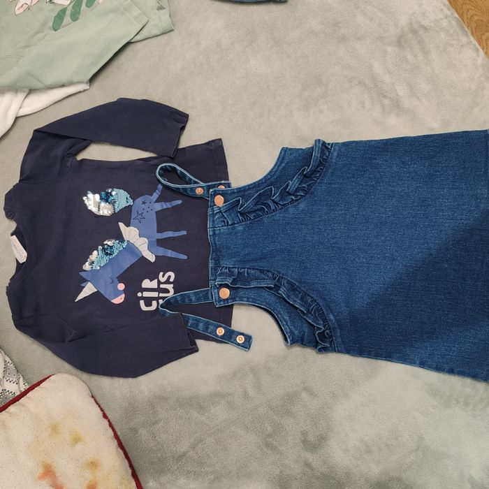 Комплект блузка със сукман ръст 98