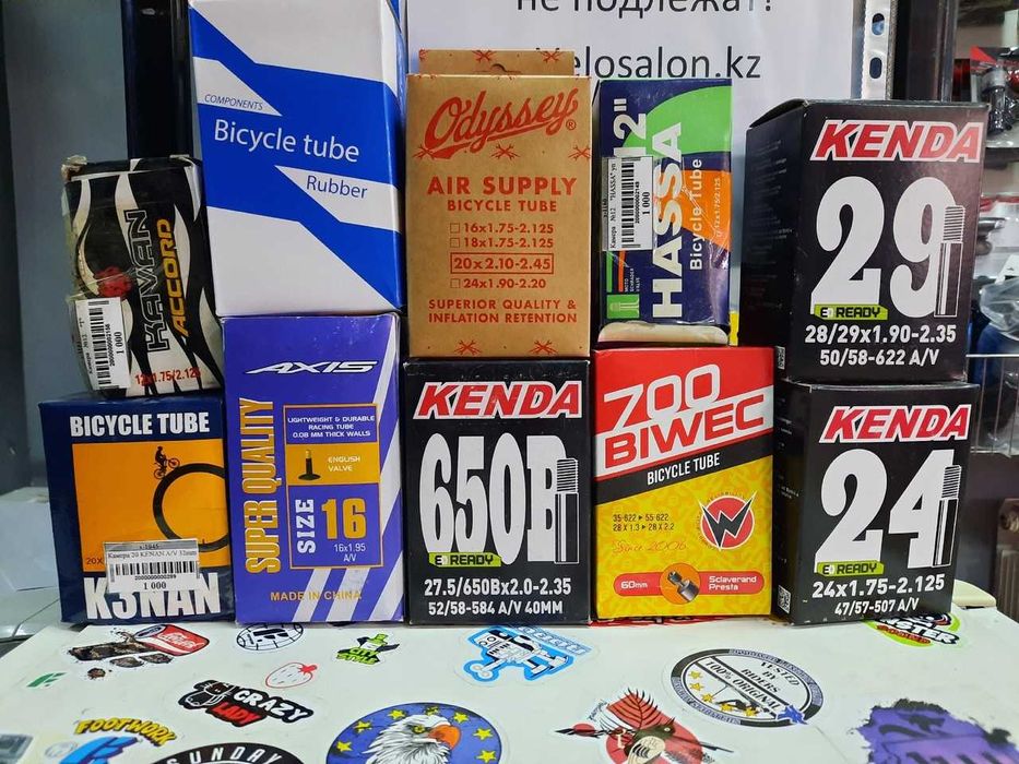 Велосипедные камеры 12-29дюйм! Presto/ Shredder