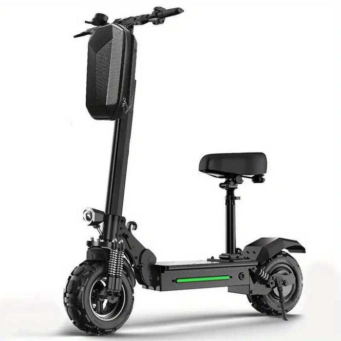 Универсална чанта за електрически скутер CARBON, 4L, Черна / Сребриста