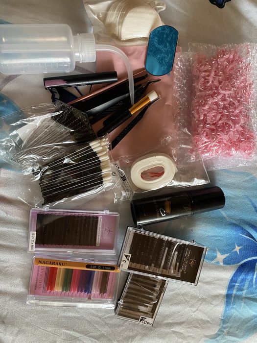 Set gene, lash shampoo, lash remover, etc.