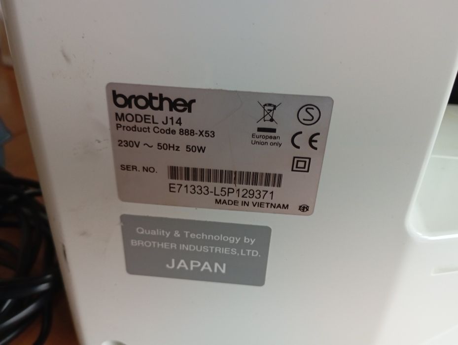 Brother j14 шевна машина