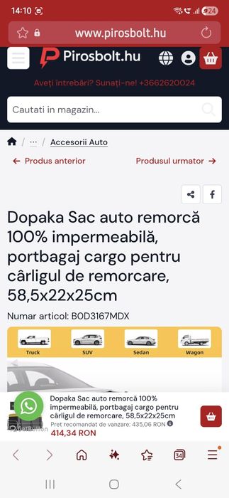 Geanta remorca, bena, bagaje