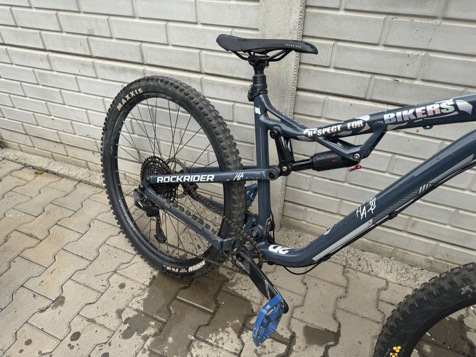 Bicicleta full suspension RockRider Am 50s
