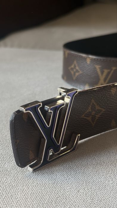 Curea rara Louis Vuitton LV Skatepark Reversible monogram eclipse belt