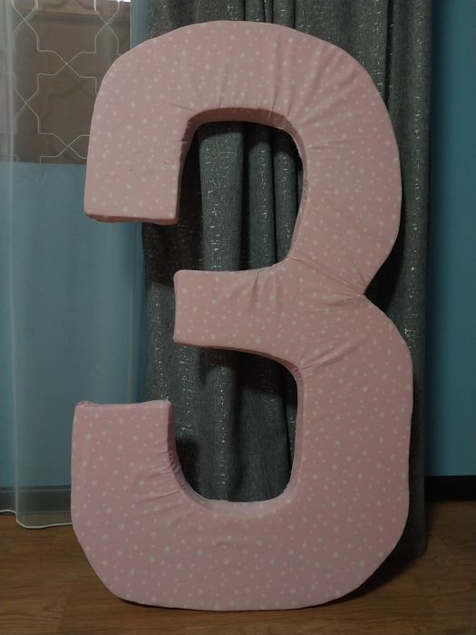 Цифра 3 объемная