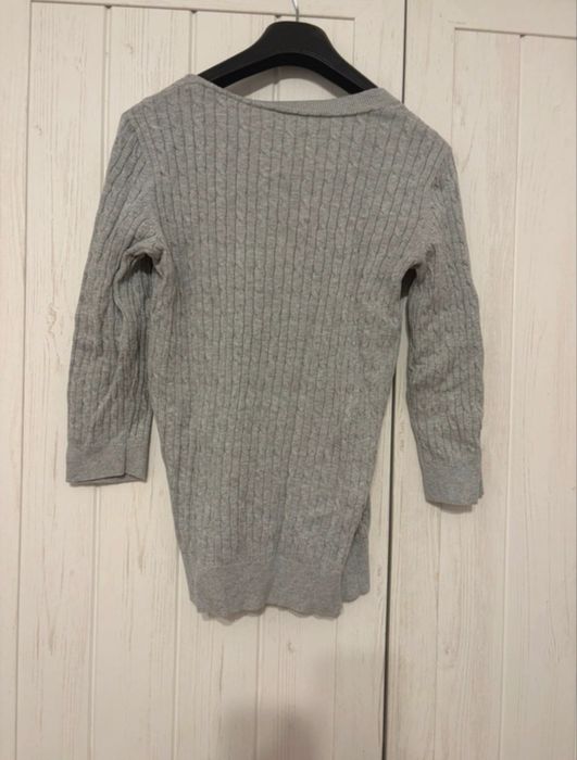 Tommy Hilfiger cardigan gri din Pima Cotton | Mărimea S